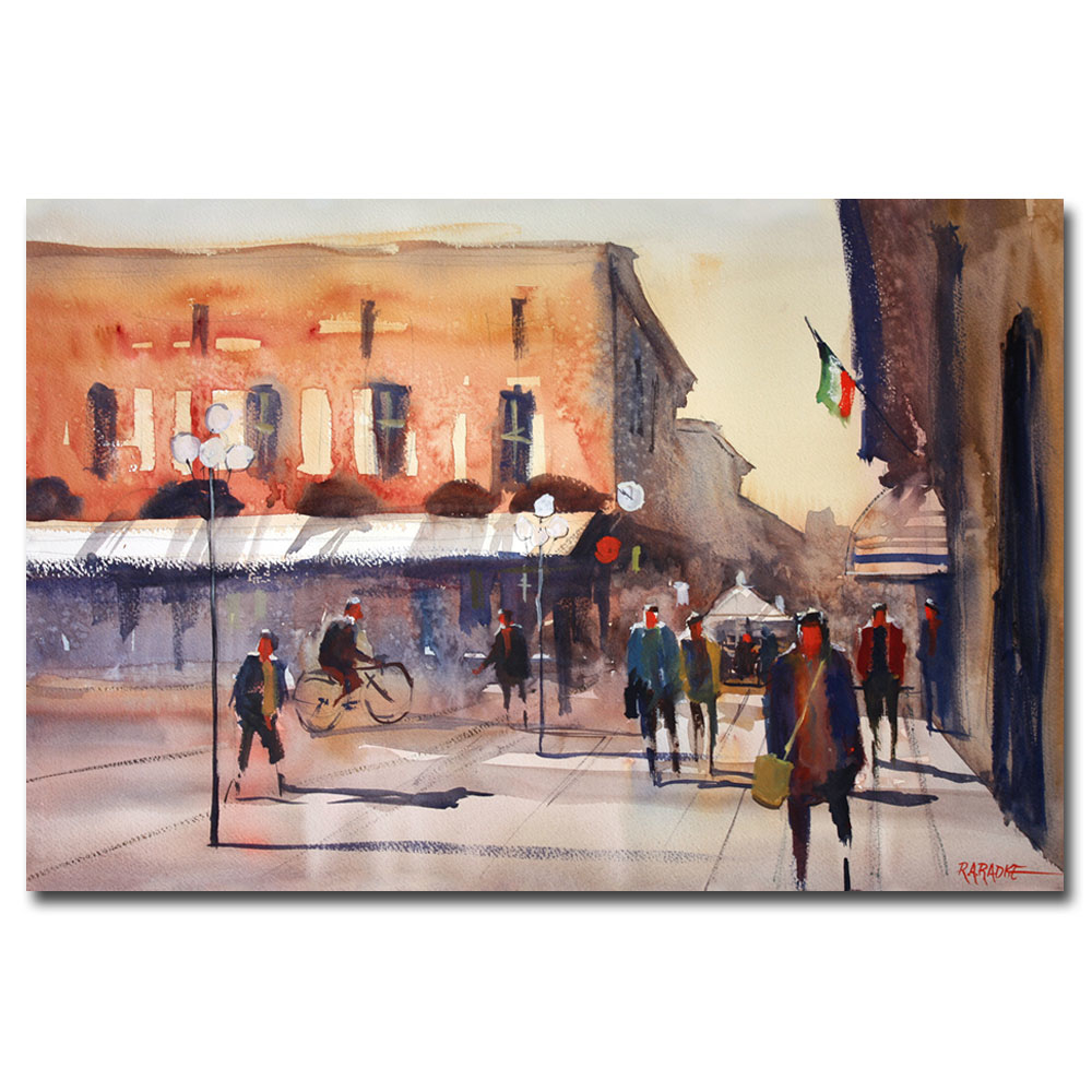 Ryan Radke 'Shopping In Italy' Canvas Art 16 X 24