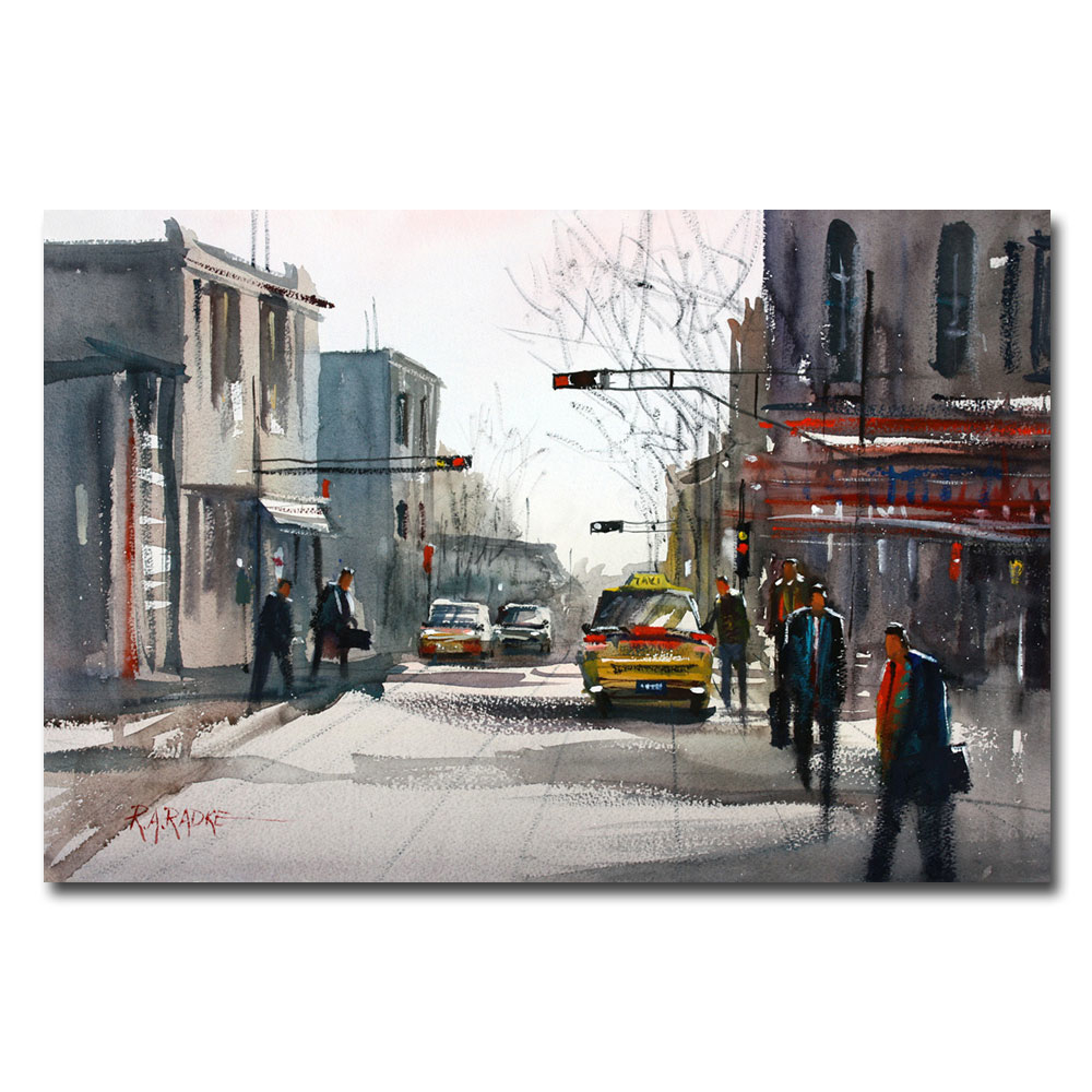 Ryan Radke 'Taxi' Canvas Art 16 X 24