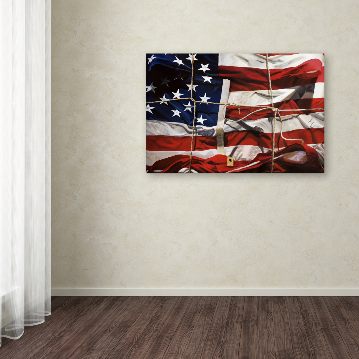 Roderick Stevens 'American Wrap' Canvas Art 16 X 24