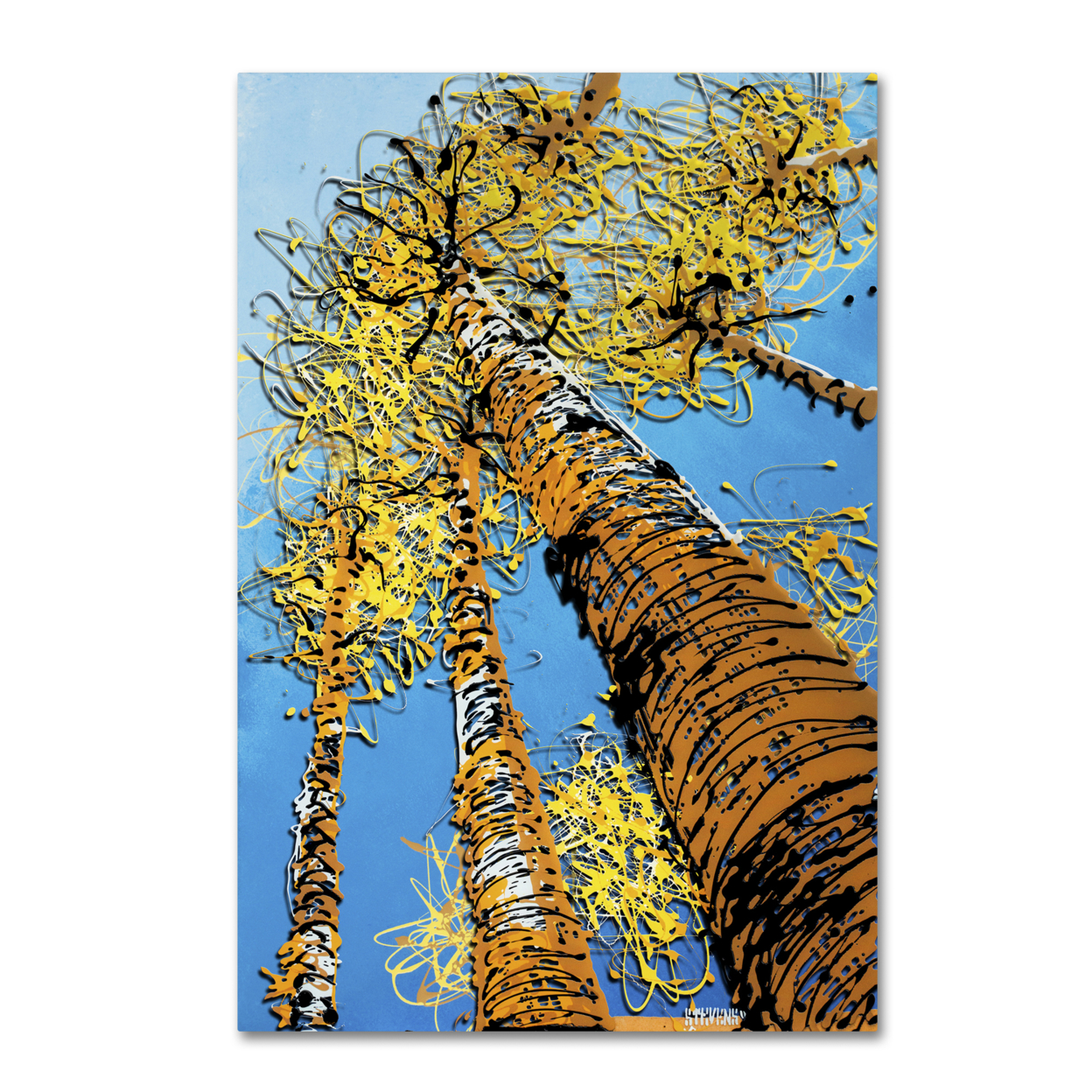 Roderick Stevens 'Aspen Sky' Canvas Art 16 X 24