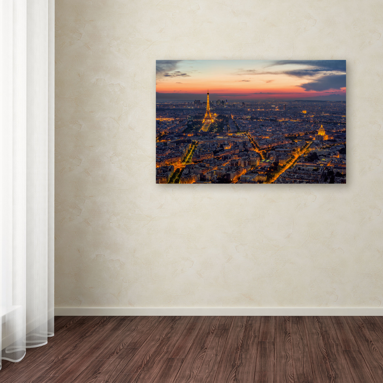 Mathieu Rivrin 'From The Roofs Of Paris' Canvas Art 16 X 24