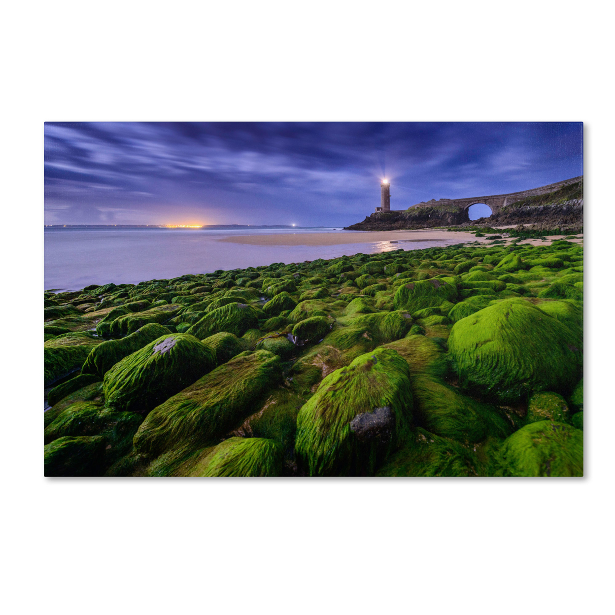 Mathieu Rivrin 'Full Moon In Brittany' Canvas Art 16 X 24