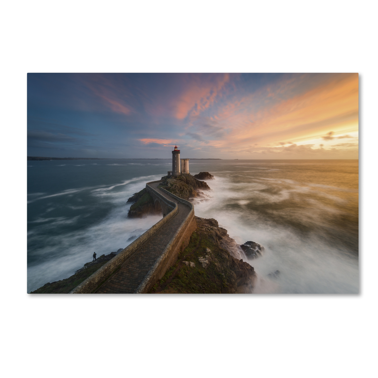 Mathieu Rivrin 'Last Rays In Brittany' Canvas Art 16 X 24
