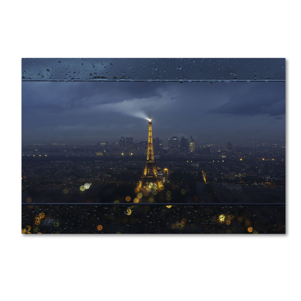 Mathieu Rivrin 'Raining Day In Paris' Canvas Art 16 X 24