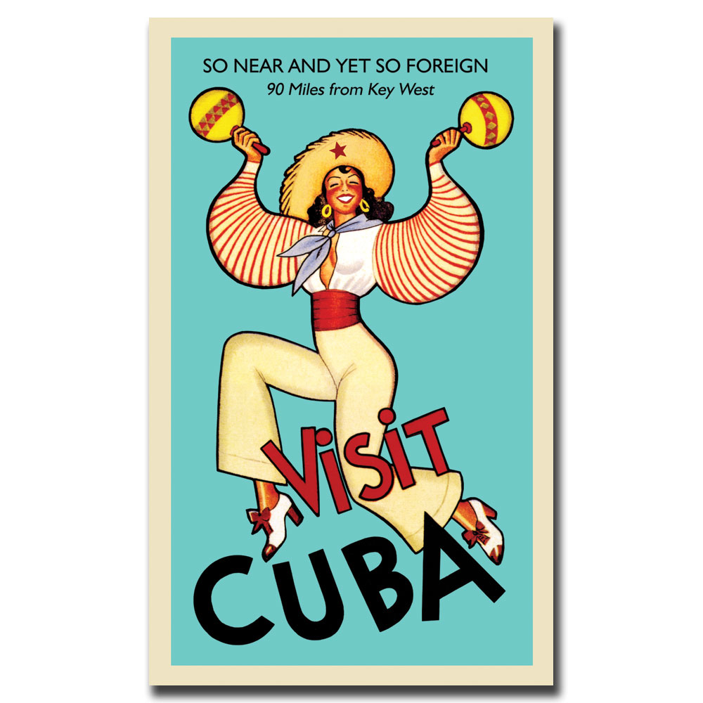 Visit Cuba' Canvas Art 16 X 24