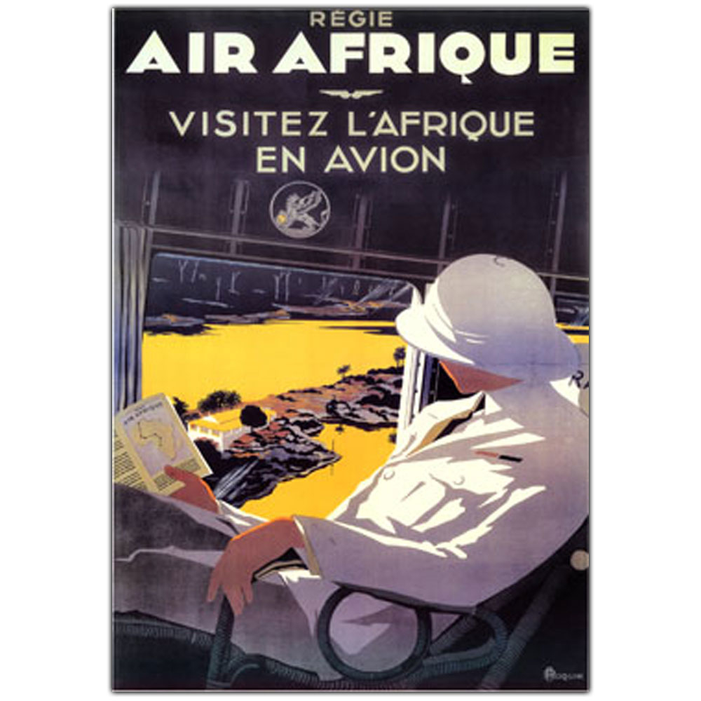 Air Afrique' Canvas Art 16 X 24