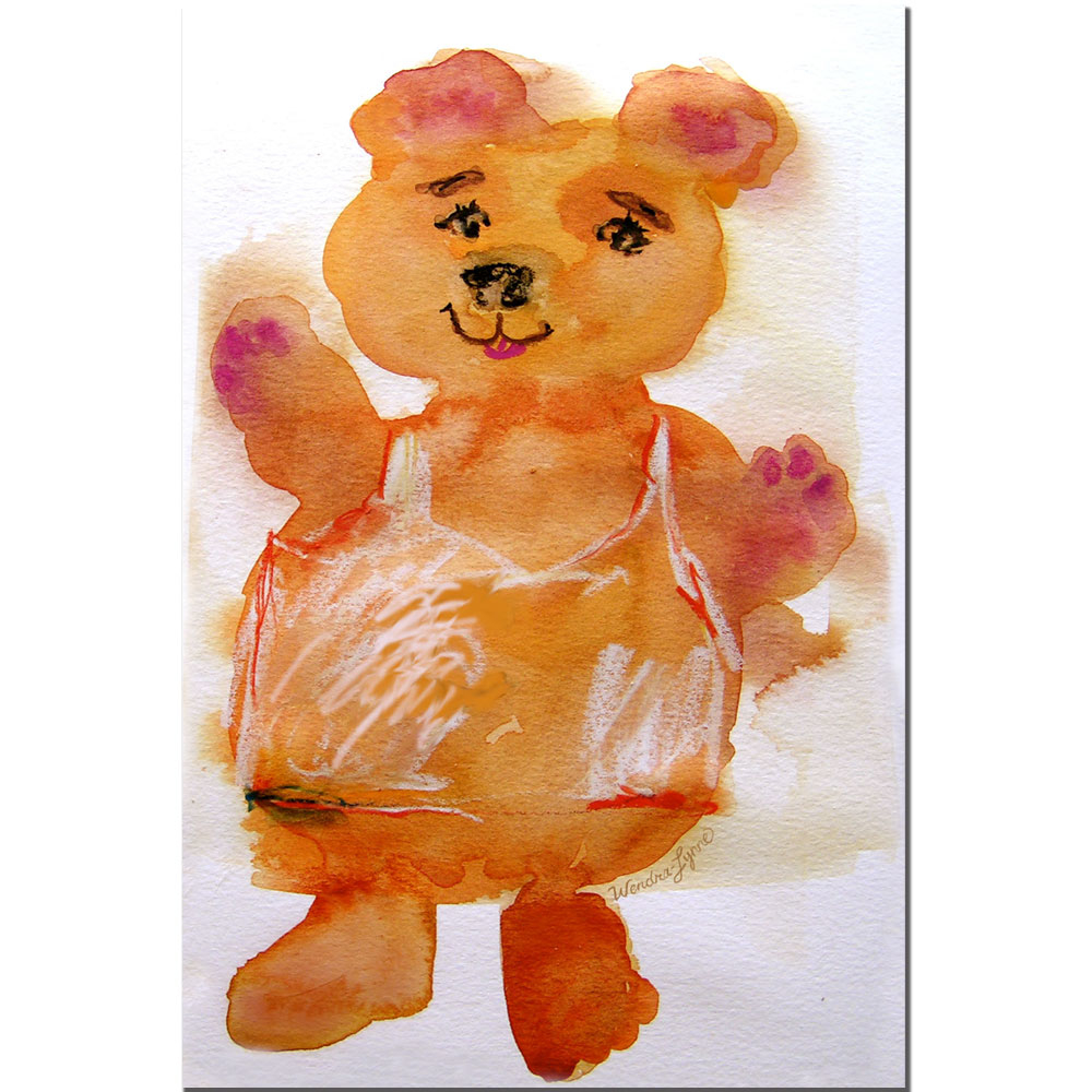 Wendra 'Softy Bear' Canvas Art 16 X 24