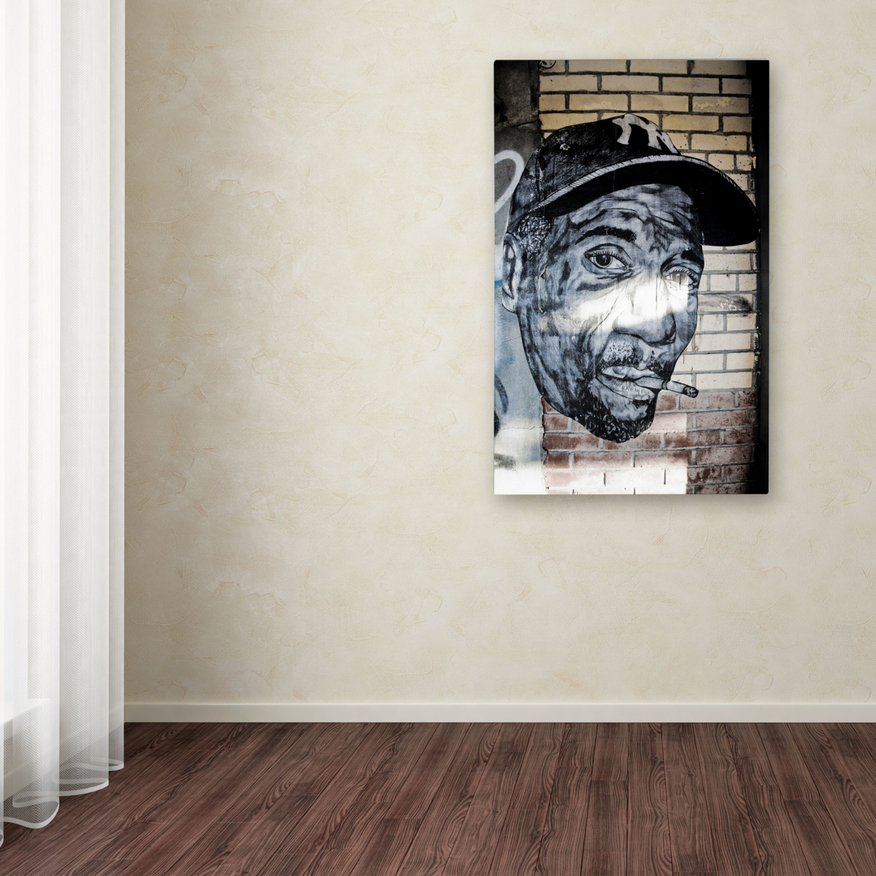 Yale Gurney 'Hiphop Yankee Fan Pop Art' Canvas Art 16 X 24