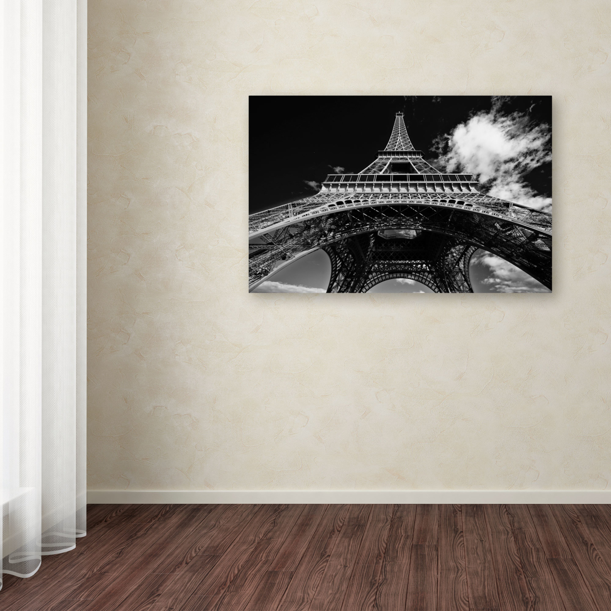 Yale Gurney 'Paris Eiffel Tower 1' Canvas Art 16 X 24