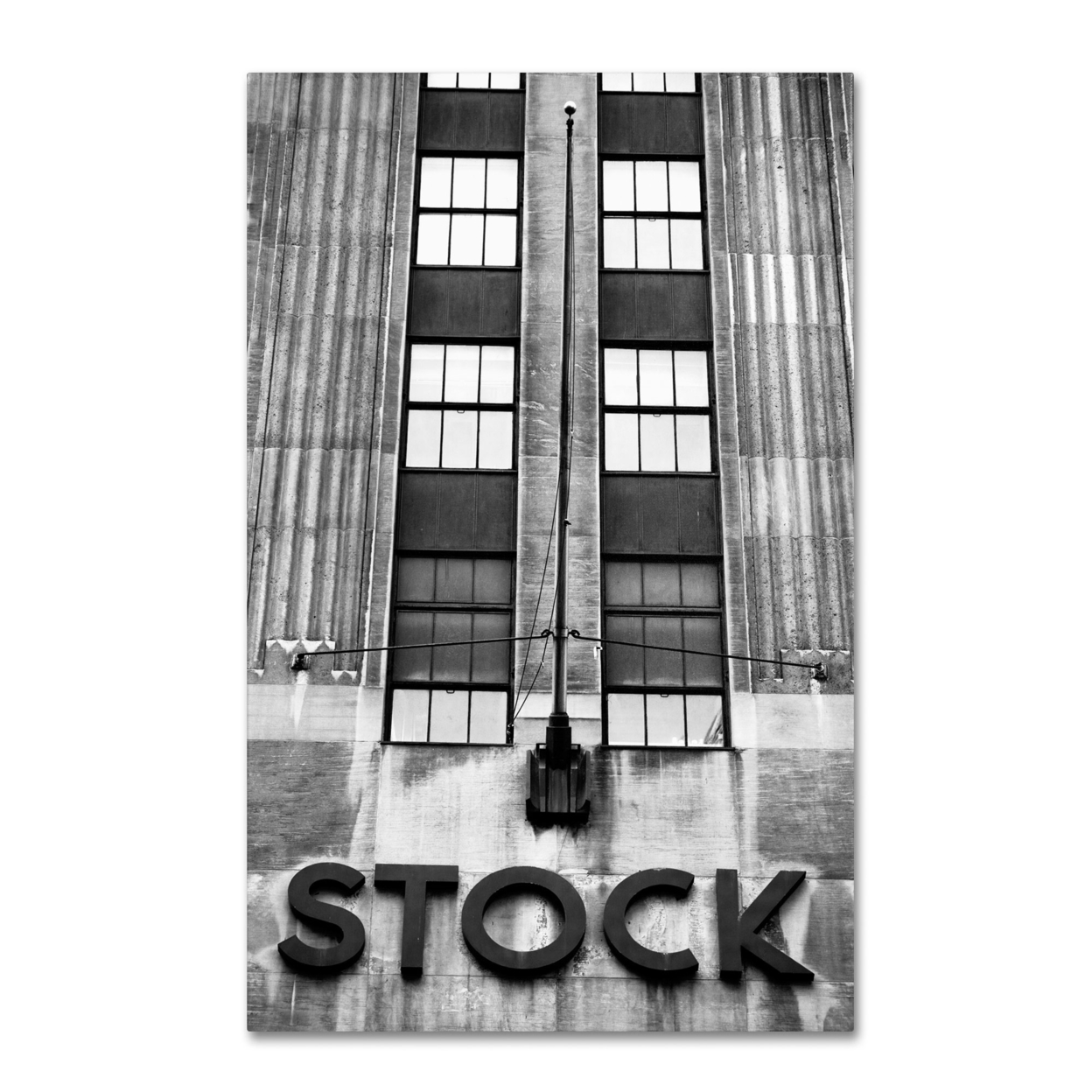 Yale Gurney 'Wall Street STOCK' Canvas Art 16 X 24