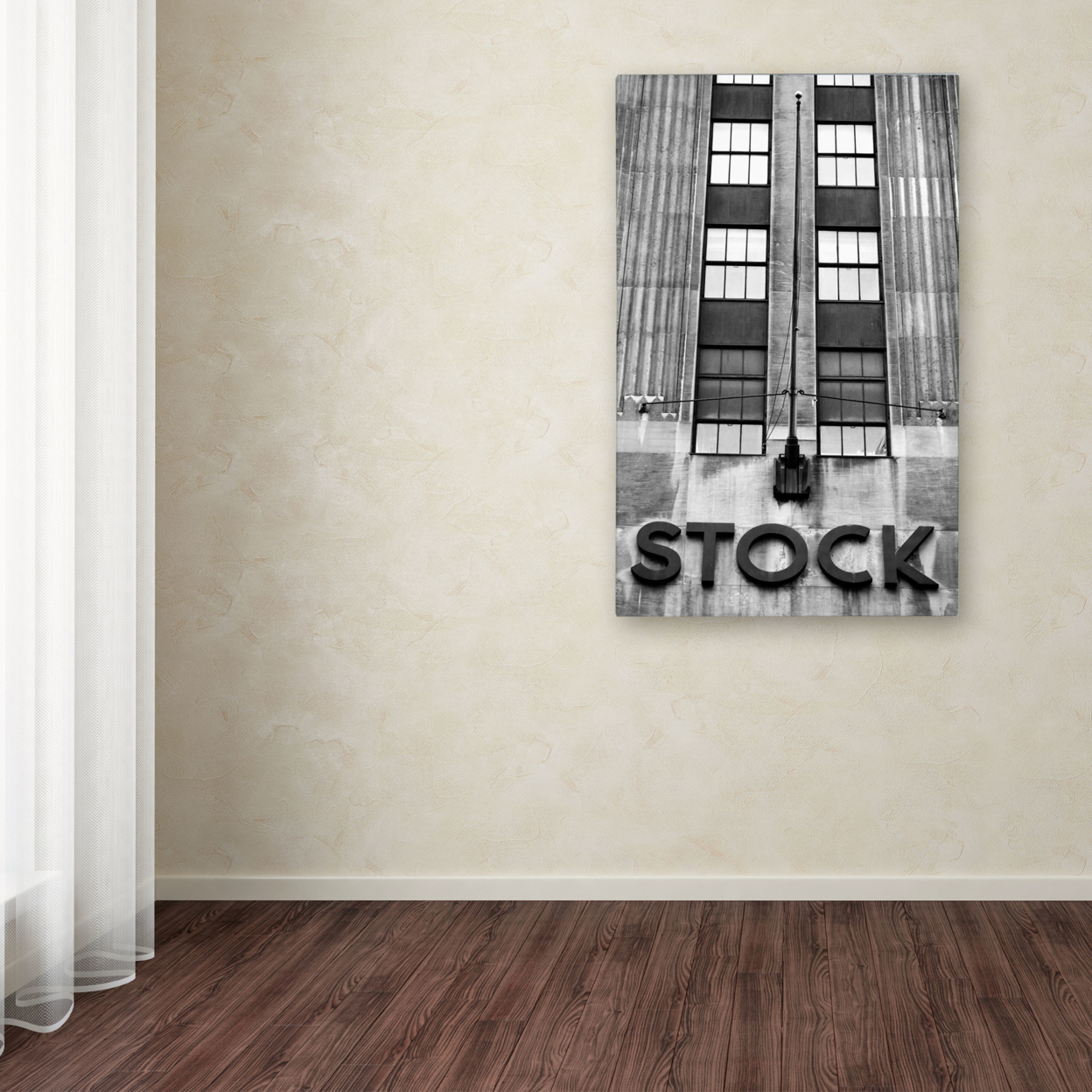 Yale Gurney 'Wall Street STOCK' Canvas Art 16 X 24