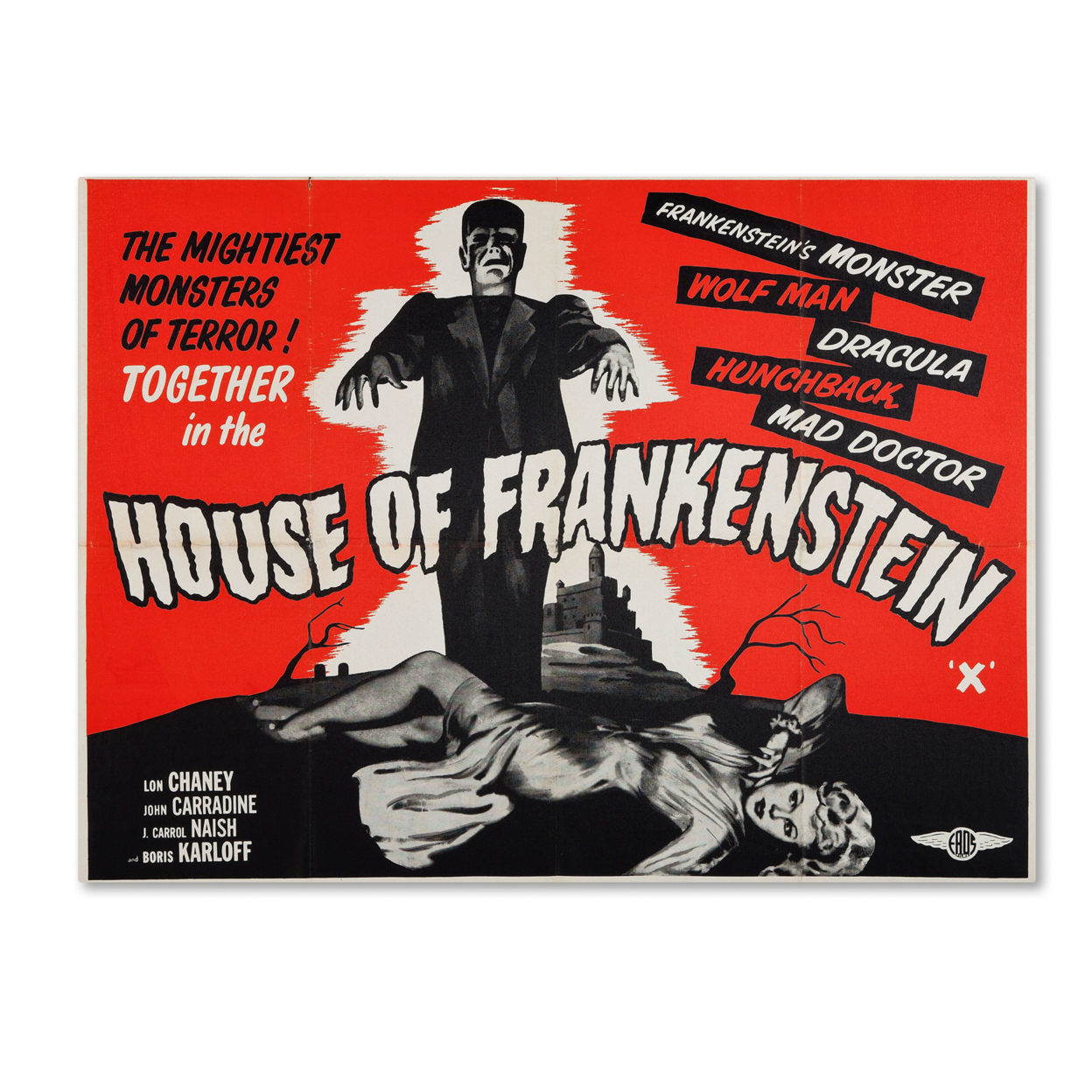 Vintage Apple Collection 'House Of Frankenstein' Canvas