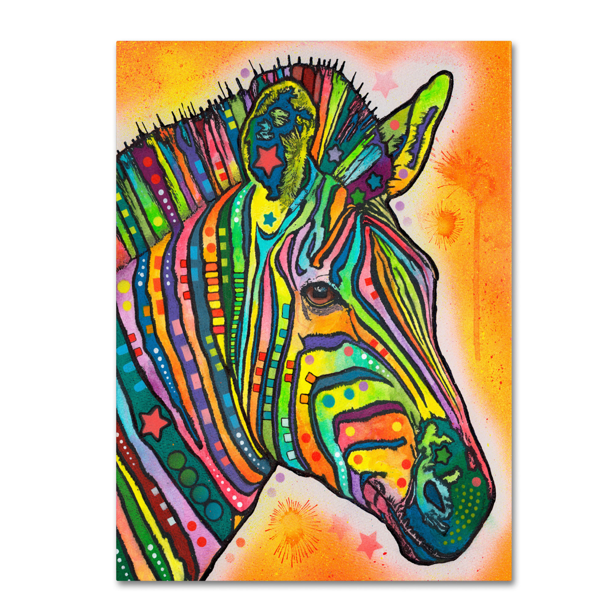Dean Russo 'Zebra' Canvas Art 18 X 24
