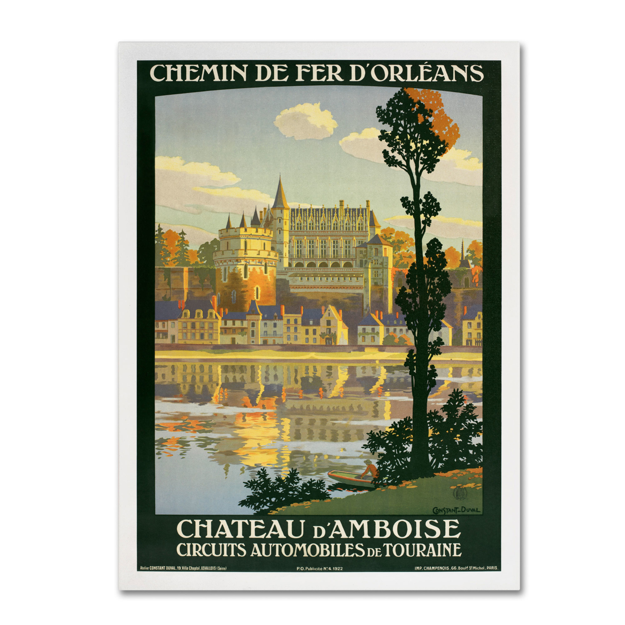 Chateau D'Amboise' Canvas Art 18 X 24
