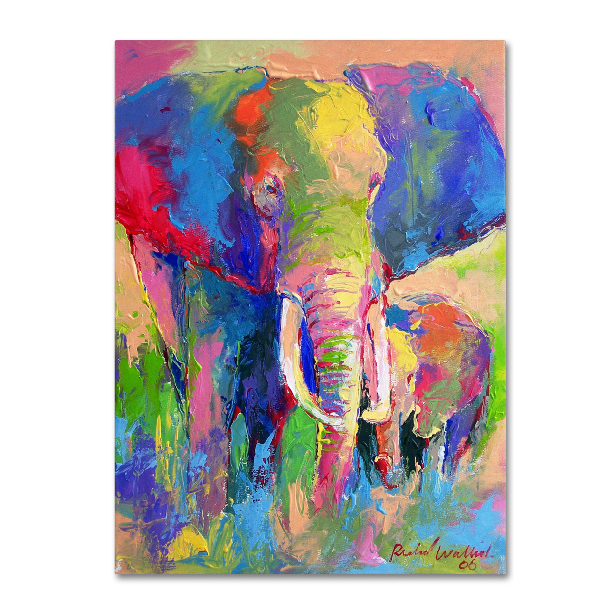Richard Wallich 'Elephant 1' Canvas Art 18 X 24