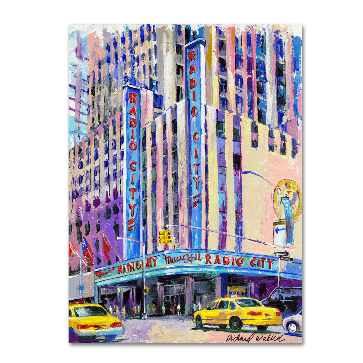 Richard Wallich 'Radio City Music Hall' Canvas Art 18 X 24