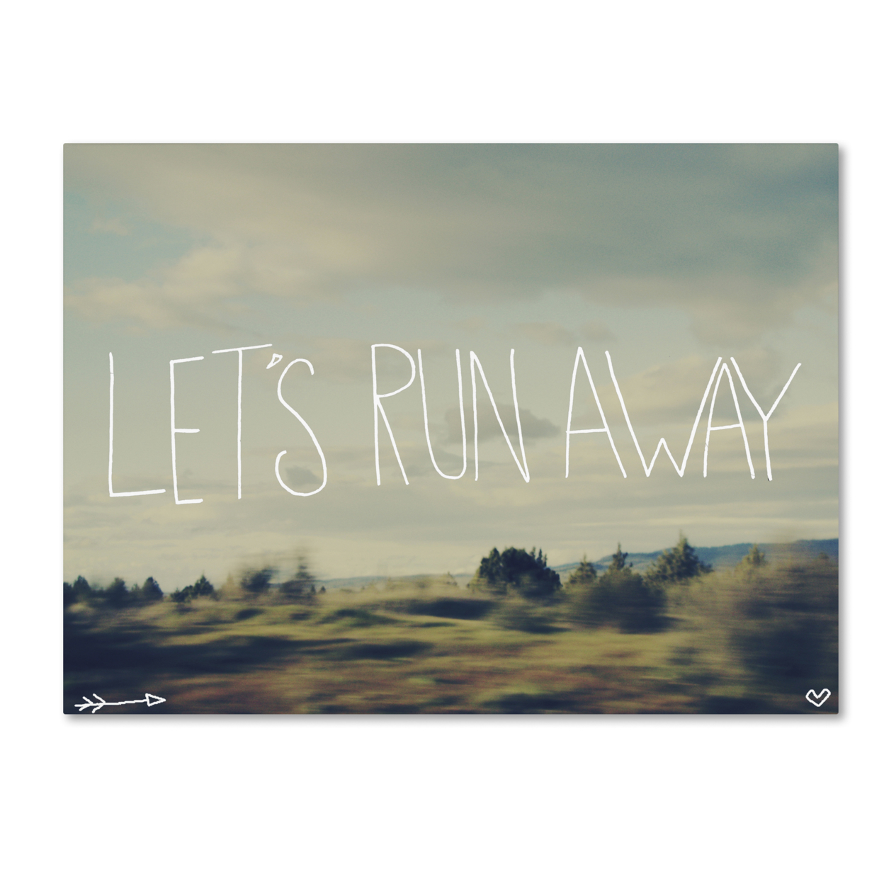 Leah Flores 'Let's Run Away' Canvas Art 18 X 24