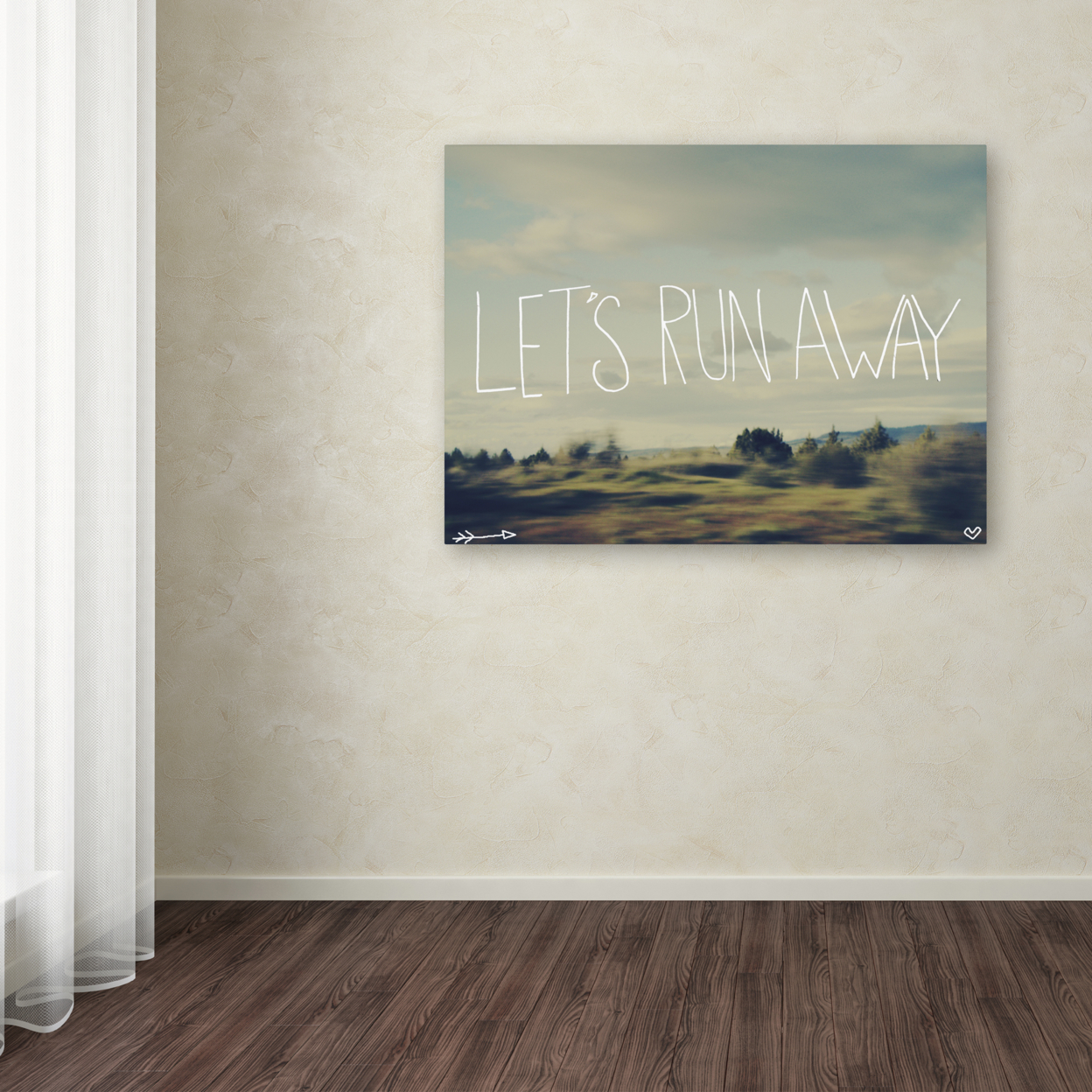 Leah Flores 'Let's Run Away' Canvas Art 18 X 24