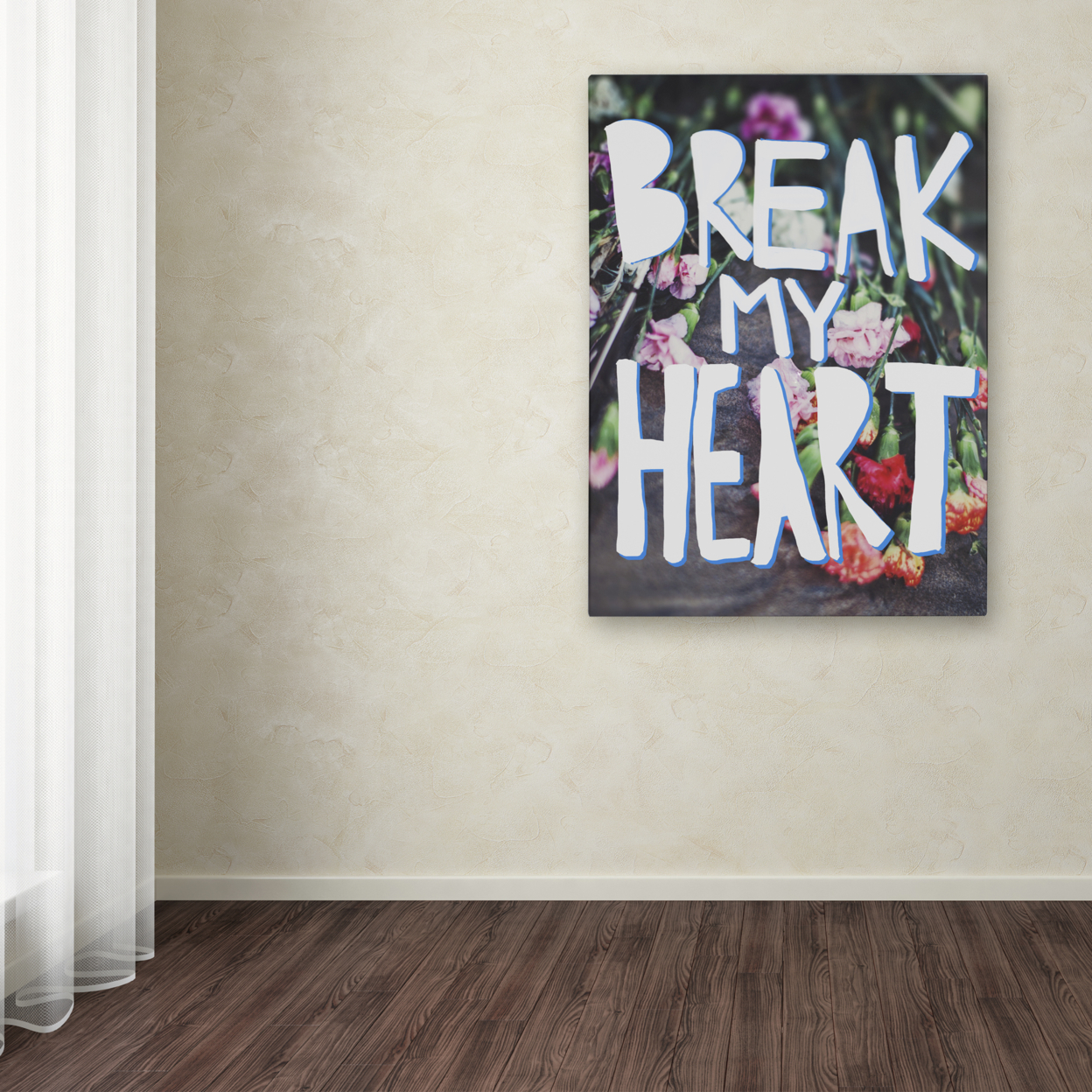 Leah Flores 'Break My Heart' Canvas Art 18 X 24