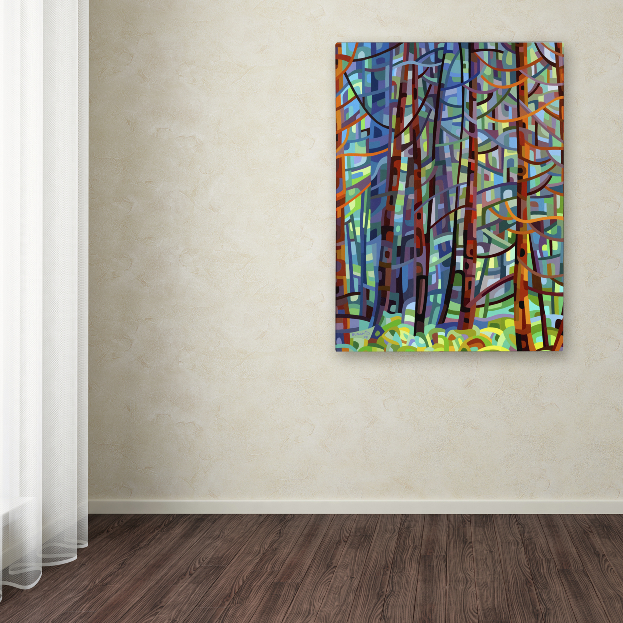 Mandy Budan 'In A Pine Forest' Canvas Art 18 X 24