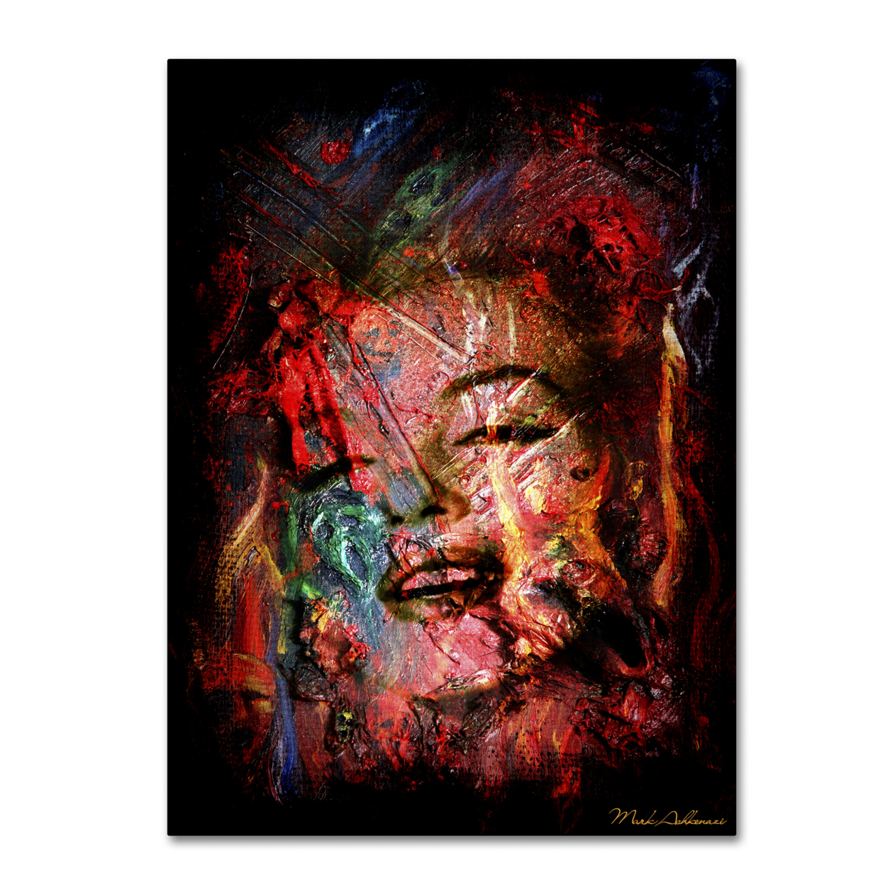 Mark Ashkenazi 'Marilyn Monroe VII' Canvas Art 18 X 24