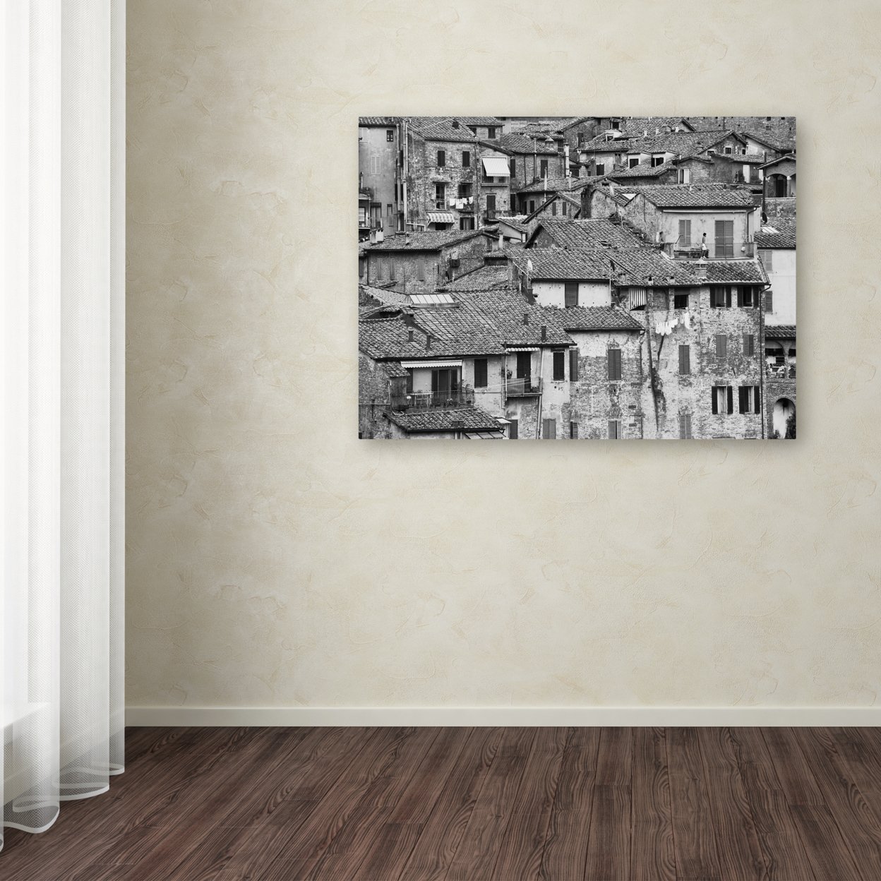 Moises Levy 'San Gimignano Texture' Canvas Art 18 X 24