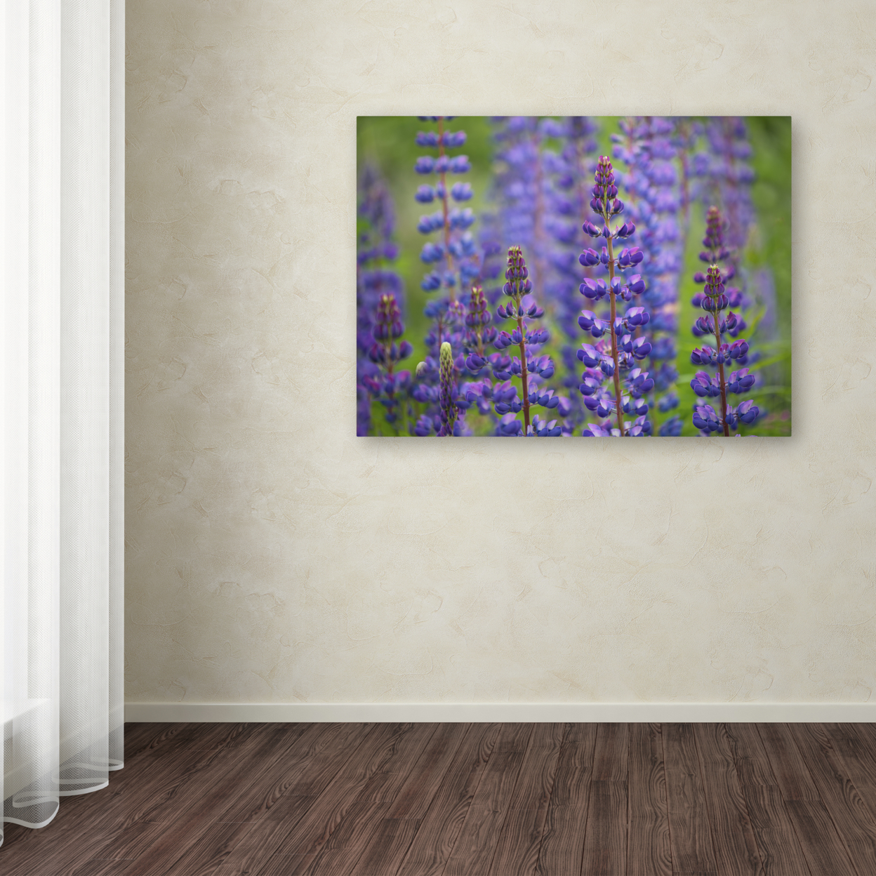 Cora Niele 'Blue Lupine Flowers' Canvas Art 18 X 24