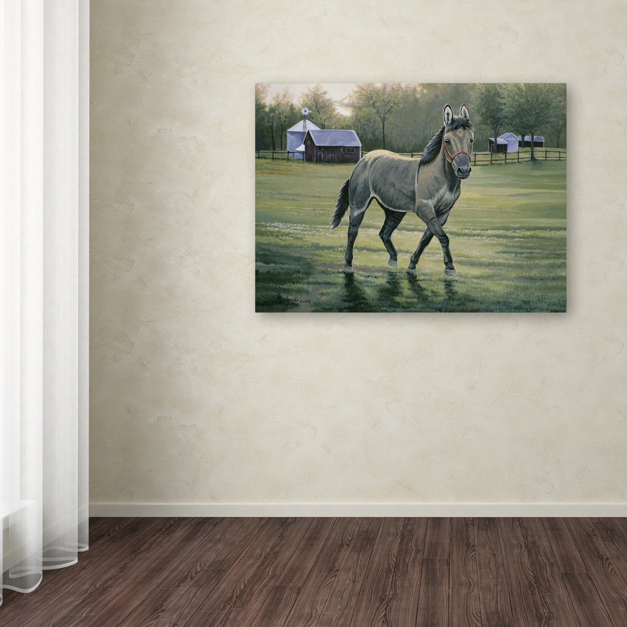 Jenny Newland 'In The Pasture' Canvas Art 18 X 24