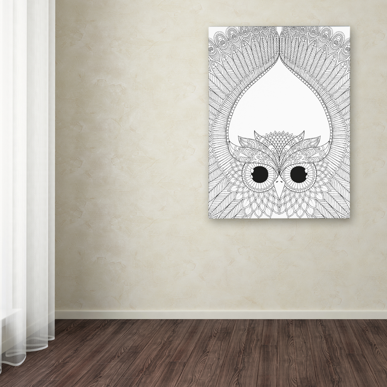 Hello Angel 'Night Owls 6' Canvas Art 18 X 24