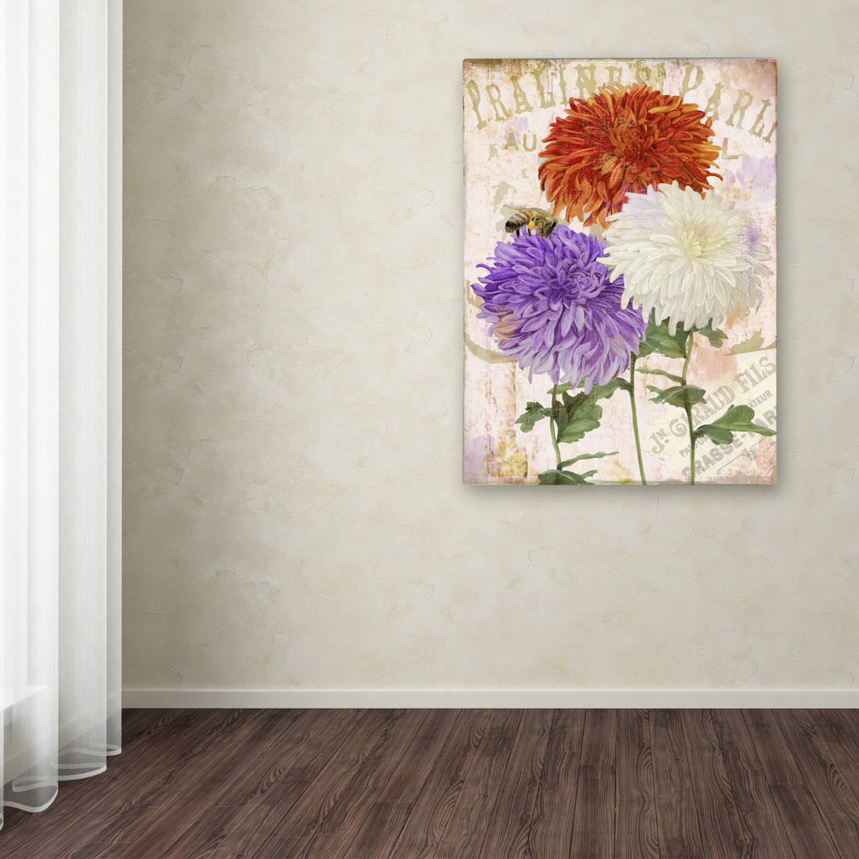 Color Bakery 'Chrysanthemums' Canvas Art 18 X 24