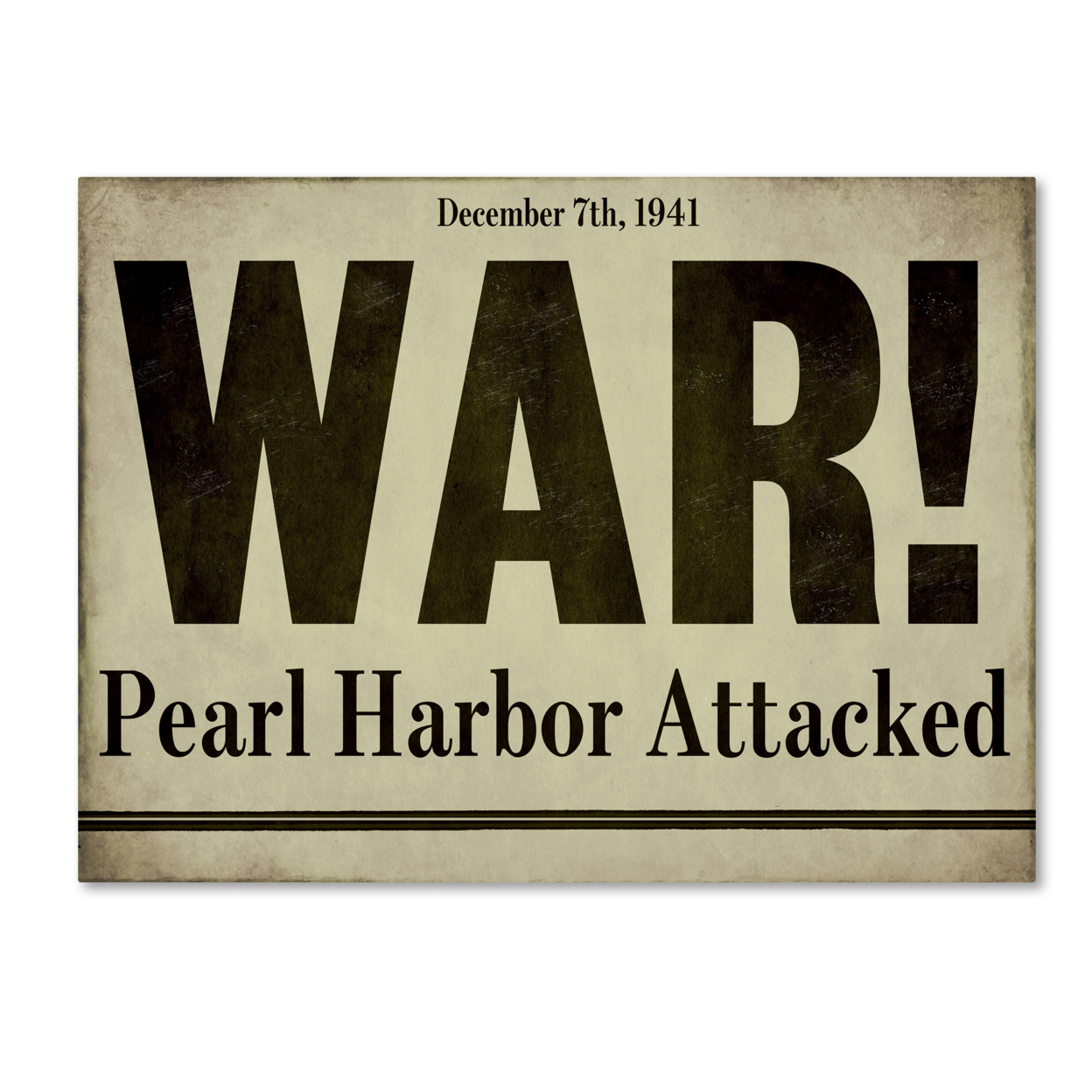 Color Bakery 'Pearl Harbor' Canvas Art 18 X 24