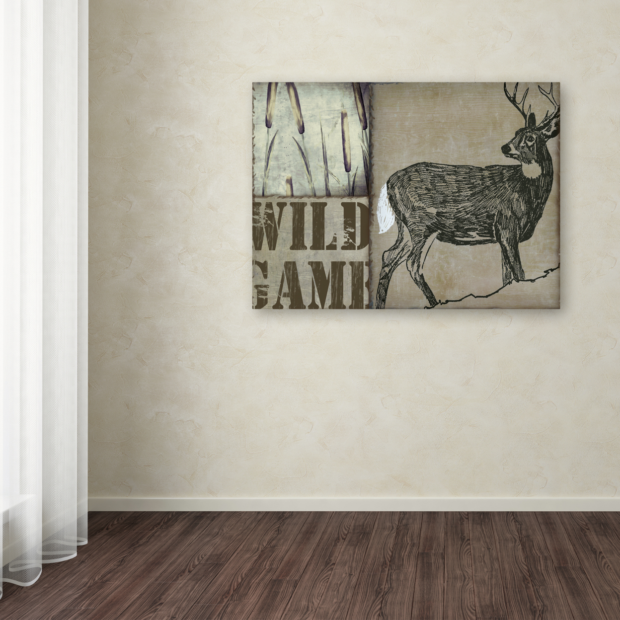 Color Bakery 'Deer With White Tail' Canvas Art 18 X 24