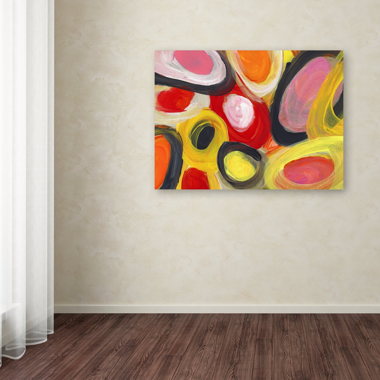 Amy Vangsgard 'Colorful Abstract Circles 3' Canvas Art 18 X 24