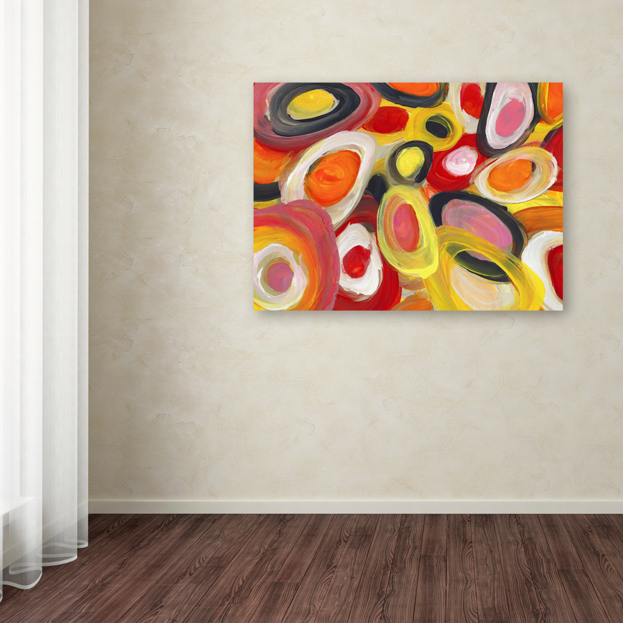 Amy Vangsgard 'Colorful Abstract Circles 2' Canvas Art 18 X 24