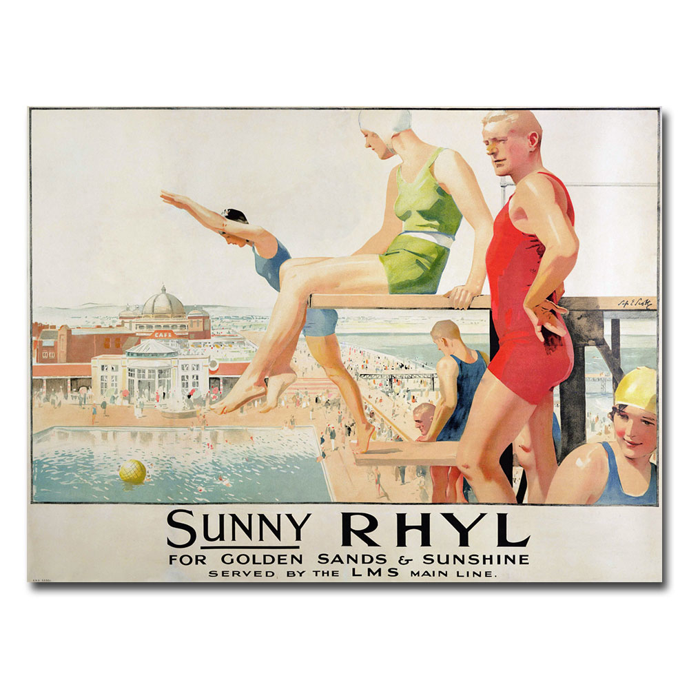 Septimus Scott 'Sunny Rhyl' Canvas Art 18 X 24