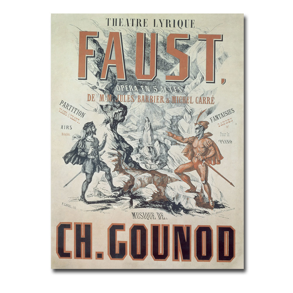 Faust Opera 1875' Canvas Art 18 X 24