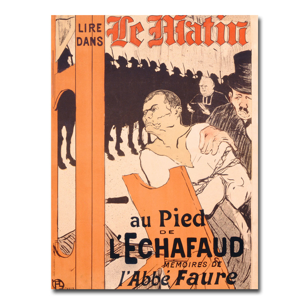 Henri Tolouse Lautrec 'L'Abbe Faure Dans Le Matin' Art