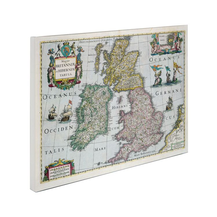Map Of Britain 1631' Canvas Art 18 X 24