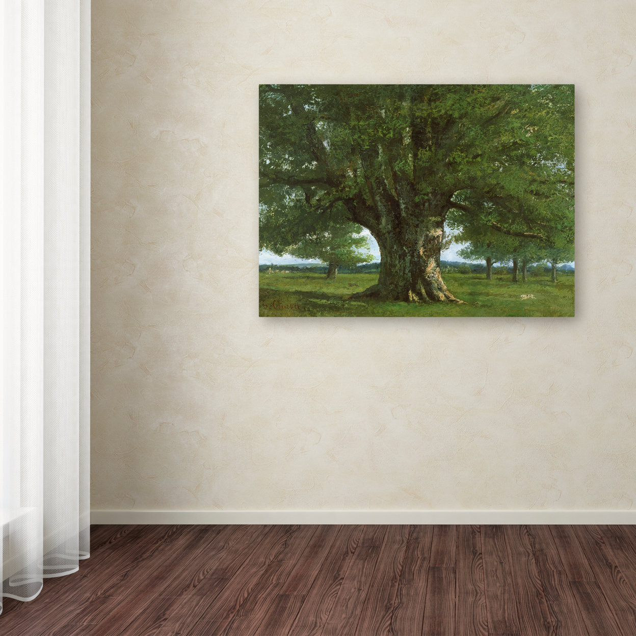 Gustave Courbet 'The Oak Of Flagey' Canvas Art 18 X 24