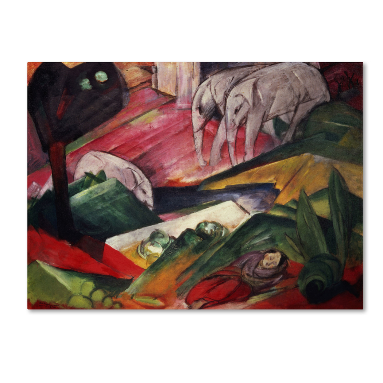 Franz Marc 'The Dream' Canvas Art 18 X 24