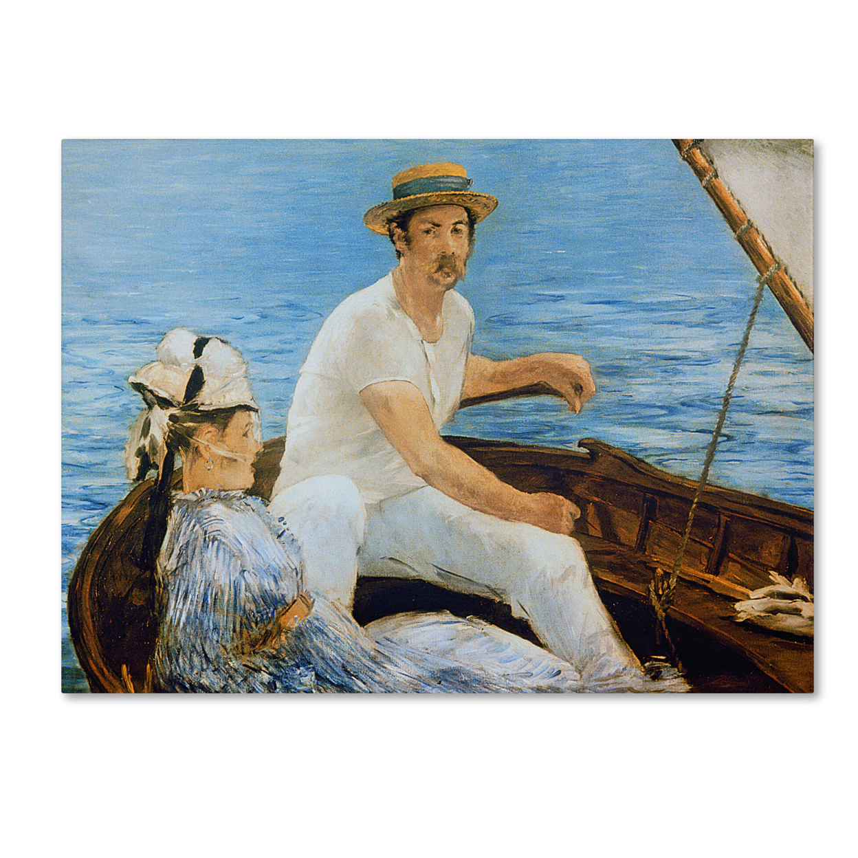Edouard Manet 'Boating 1874' Canvas Art 18 X 24