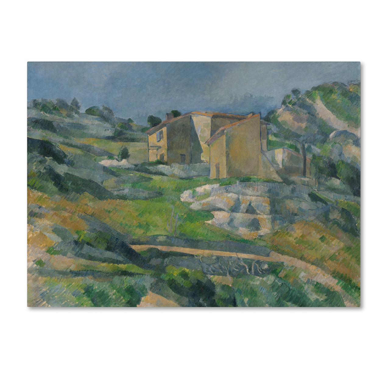 Paul Cezanne 'Houses In The Provence 1833' Canvas Art 18 X 24