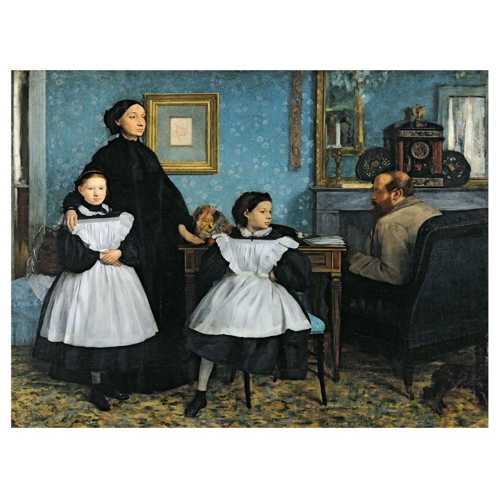 Edgar Degas 'The Bellelli Family, 1858-67' Canvas Art 18 X 24