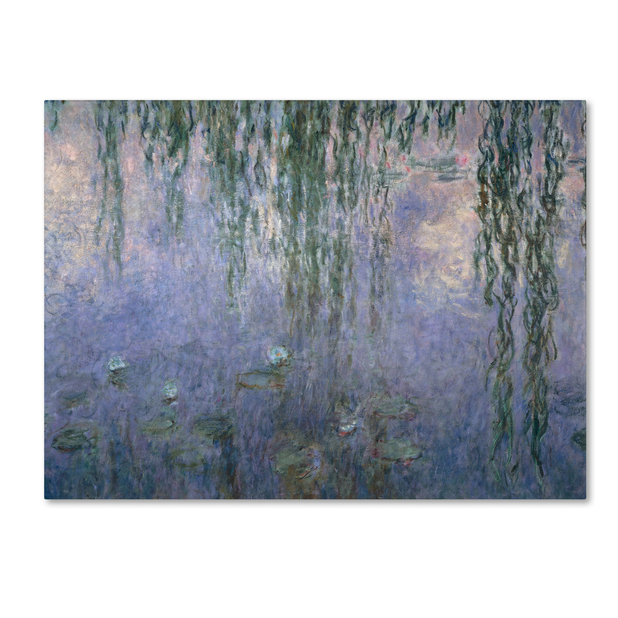 Claude Monet 'Water Lilies III 1840-1926' Canvas Art 18 X 24