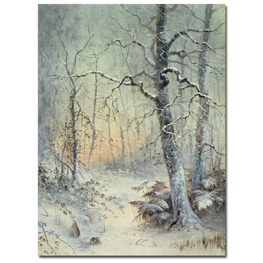 Joseph Farquharson 'Winter Breakfast' Canvas Art 18 X 24