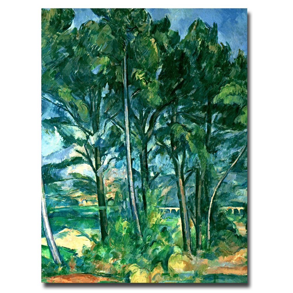 Paul Cezanne 'The Aqueduct' Canvas Art 18 X 24