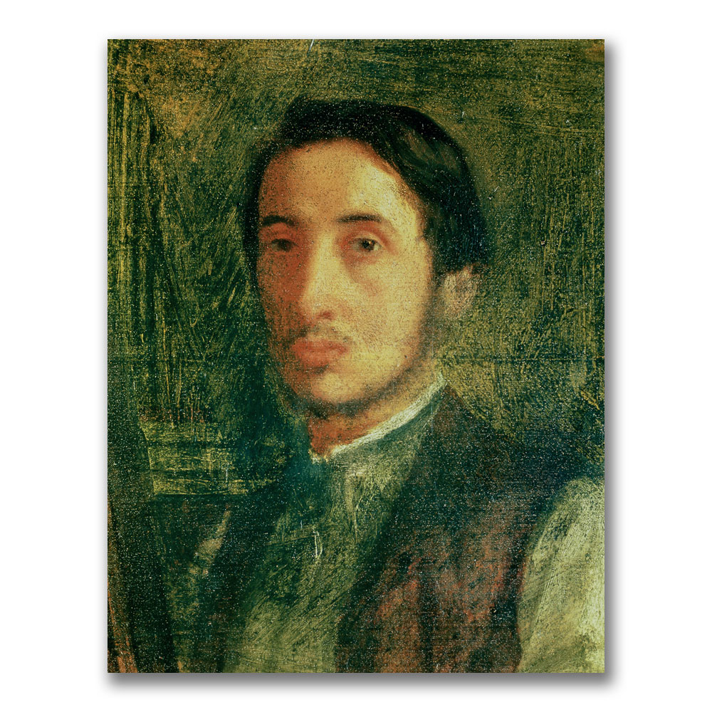 Edgar Degas 'Self Portrait As A Young Man' Canvas Art 18 X 24