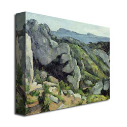 Paul Cezanne 'Rocks At L'Estaque' Canvas Art 18 X 24