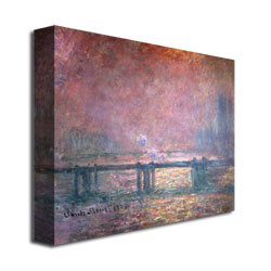 Claude Monet 'The Thames At Charing Cross' Canvas Art 18 X 24