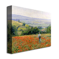 Leon Giran Max 'Woman In A Poppy Field' Canvas Art 18 X 24